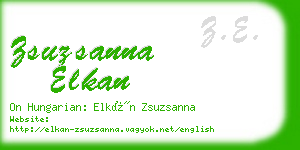 zsuzsanna elkan business card